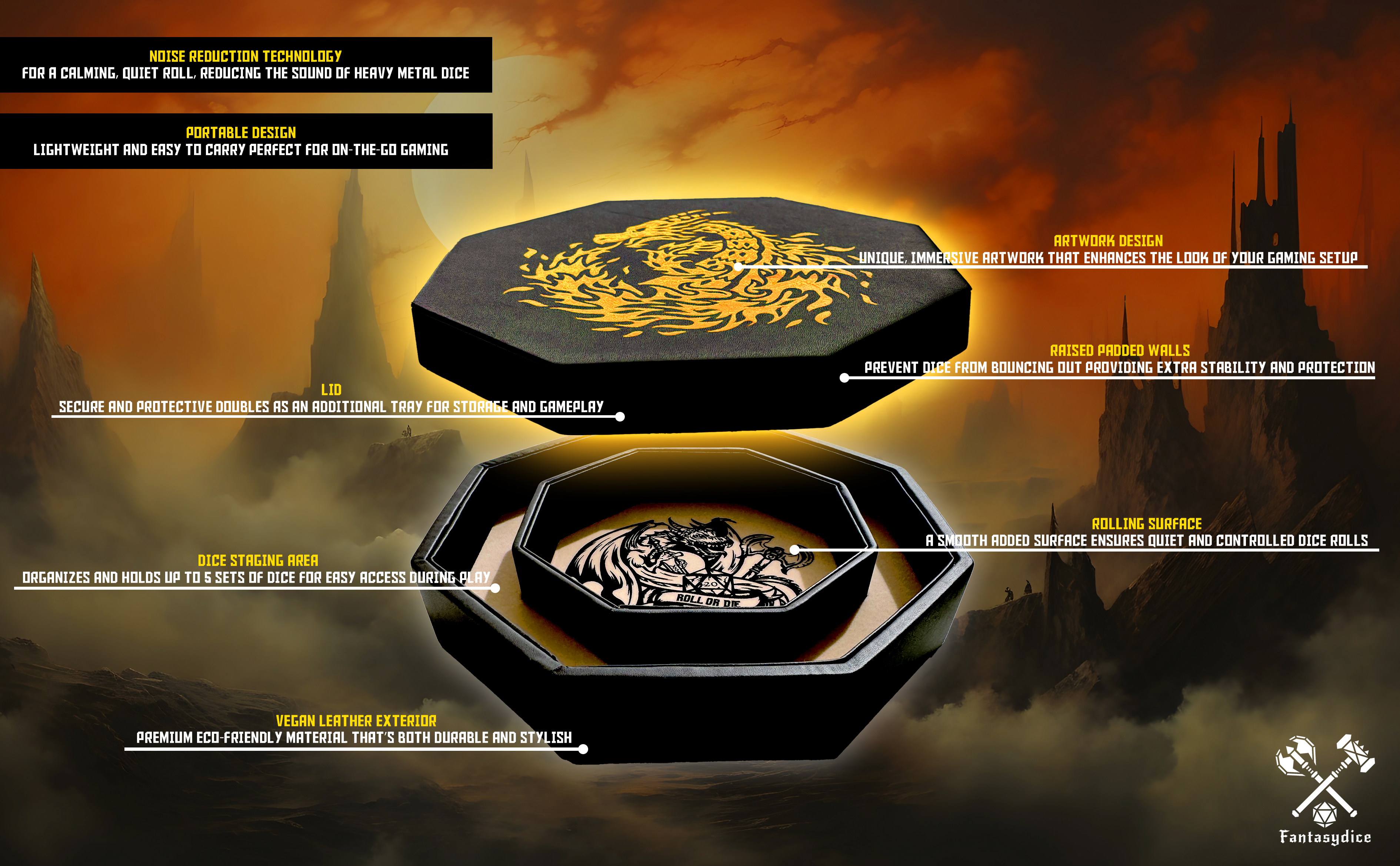 Dice tray — product features