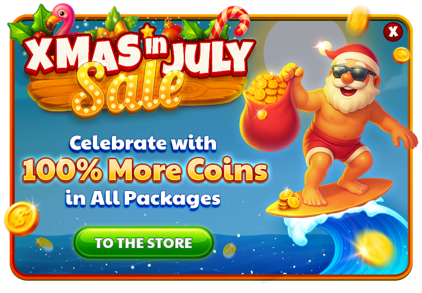 Slotomania — Xmas in July / In-app Offer