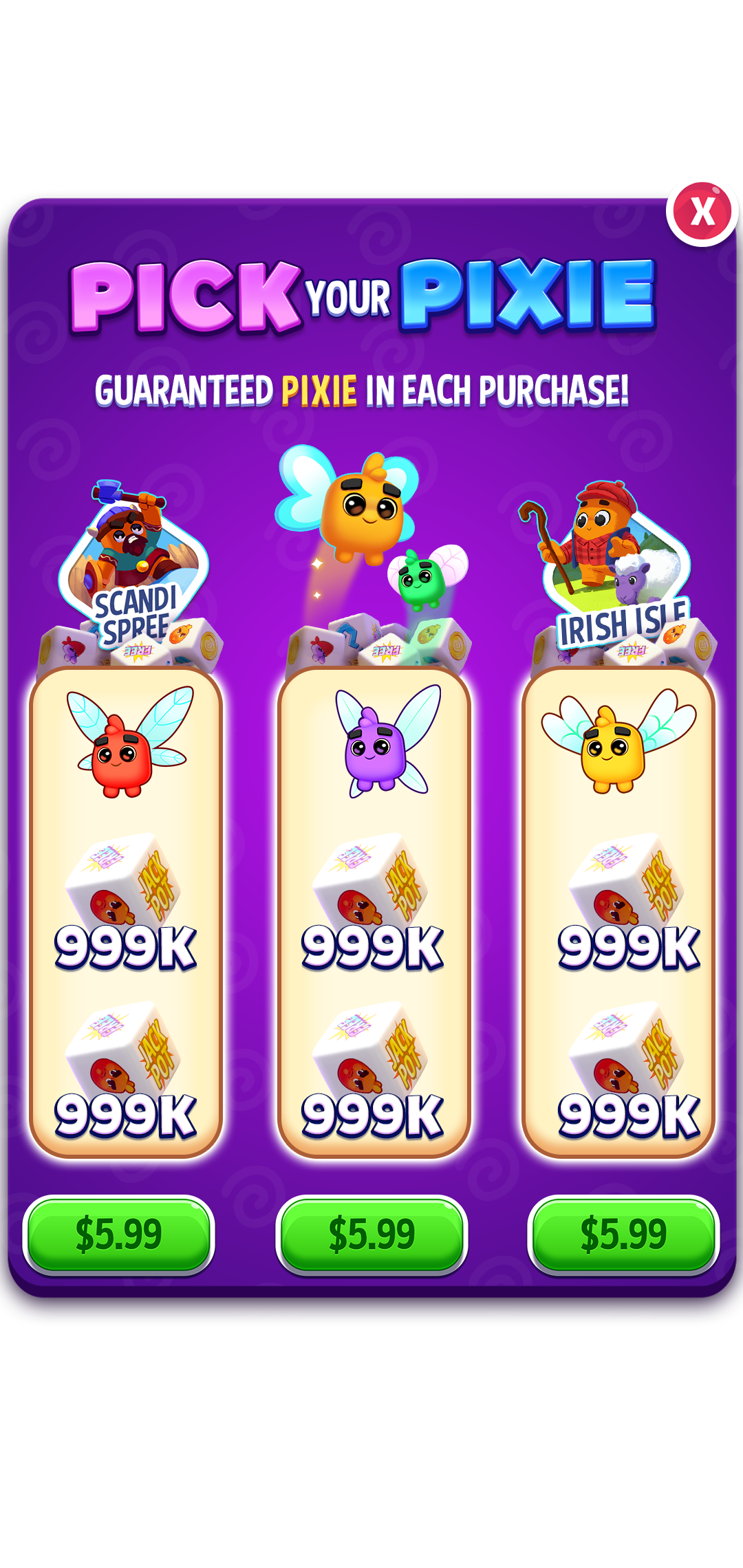 Pick Your Pixie — SuperPlay design